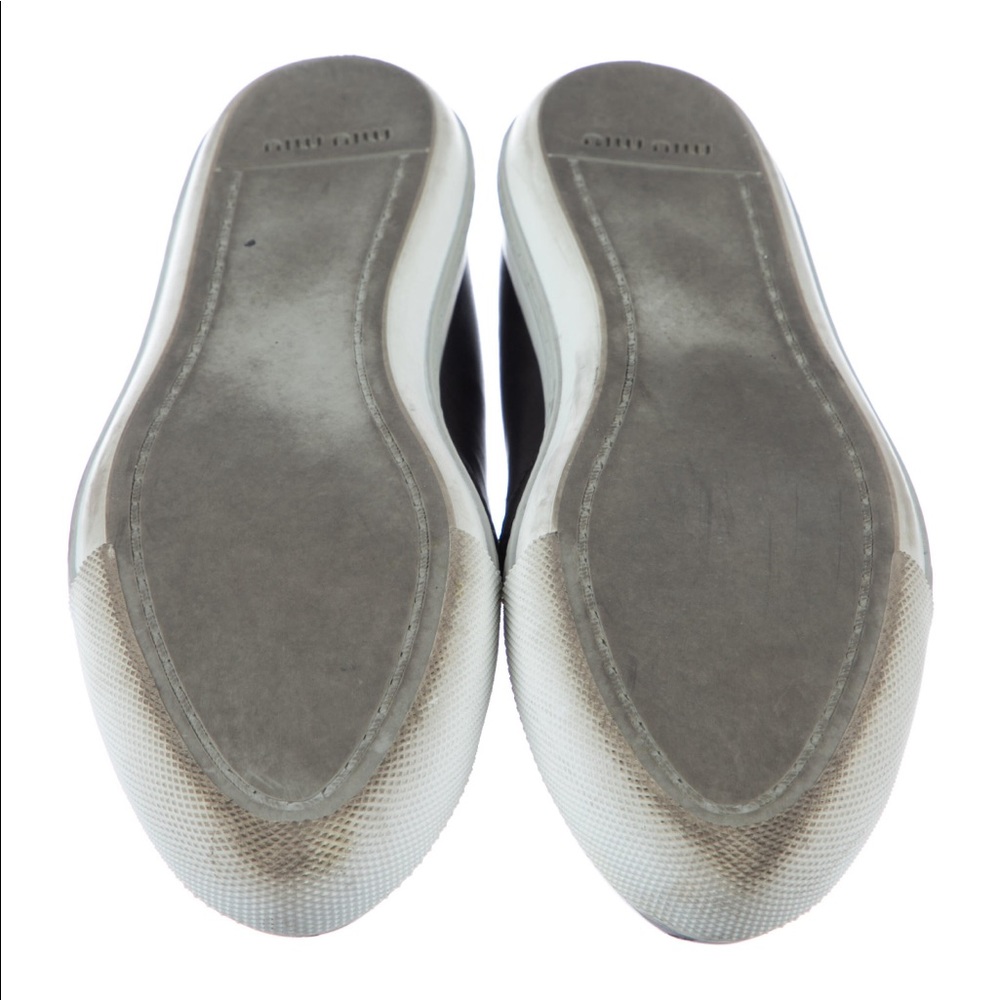 MIU MIU LEATHER SNEAKERS - Picture 5 of 5